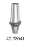 40-72041 Conical 1mm Straight Anatomic Abutment Ti Concave Dia 4.5mm