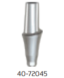 40-72045 Conical 5mm Straight Anatomic Abutment Ti Concave Dia 4.5mm